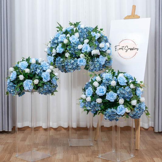 Blue Rose Floral & Foliage Centrepiece