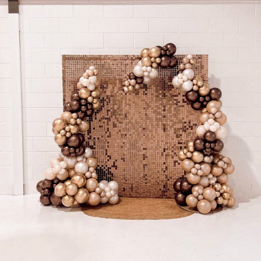 Chocolate Matte Sequin Wall