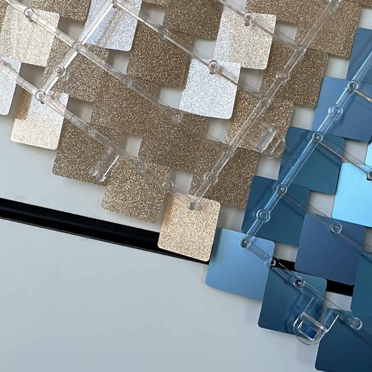 Black Matte Sequin Wall - In Stock