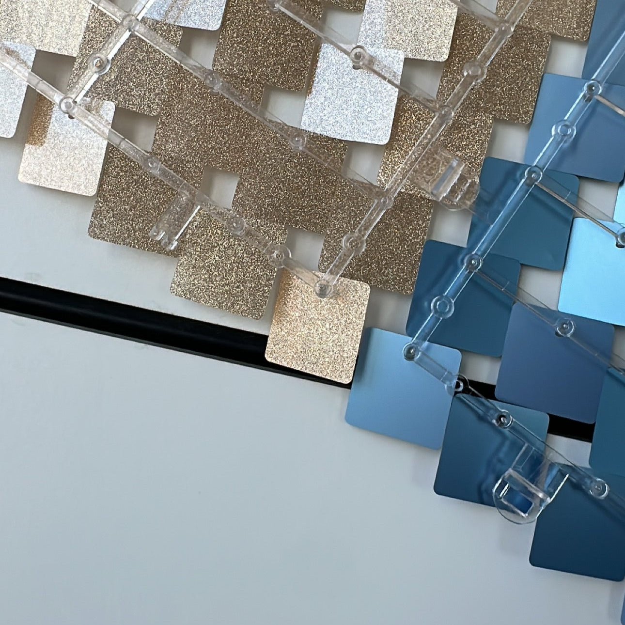 Pink & Green Matte Sequin Wall