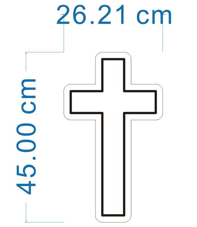 Cross Neon Warm White