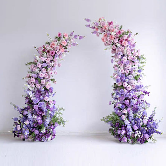 Multi Flower Lavender Floral Pillars – 1.9m & 2.2m