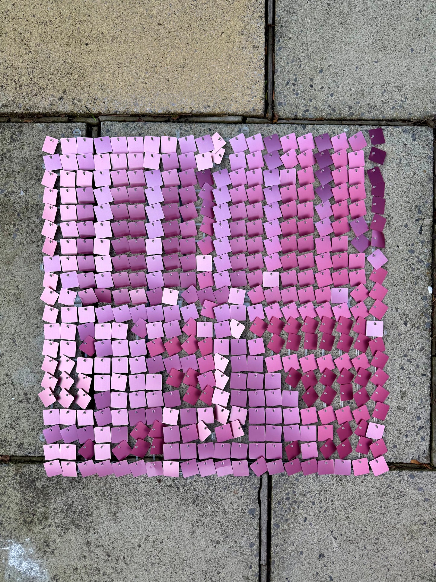 Dusty Rose Sequin Wall - 49 Panels