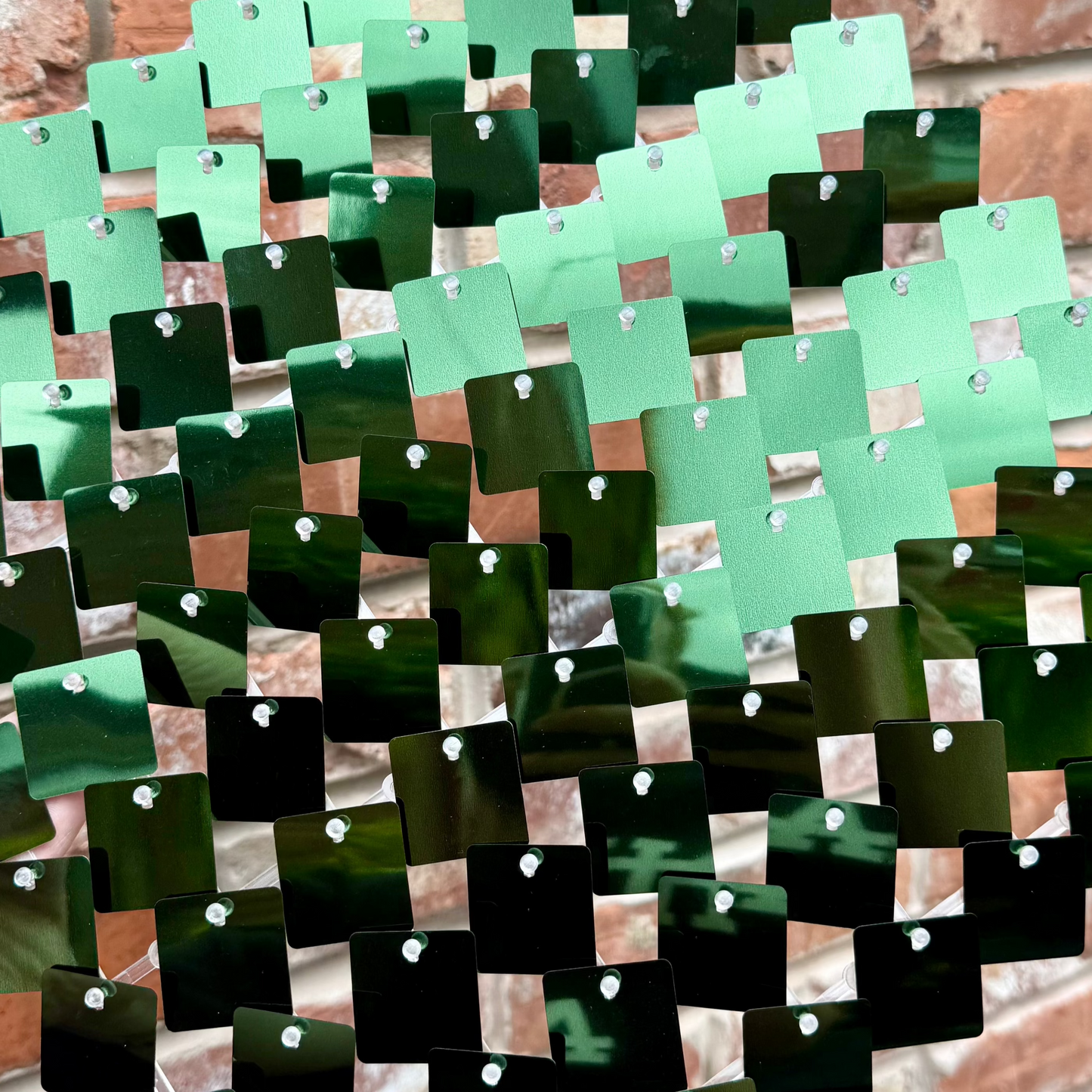 Racing Green Sequin Wall