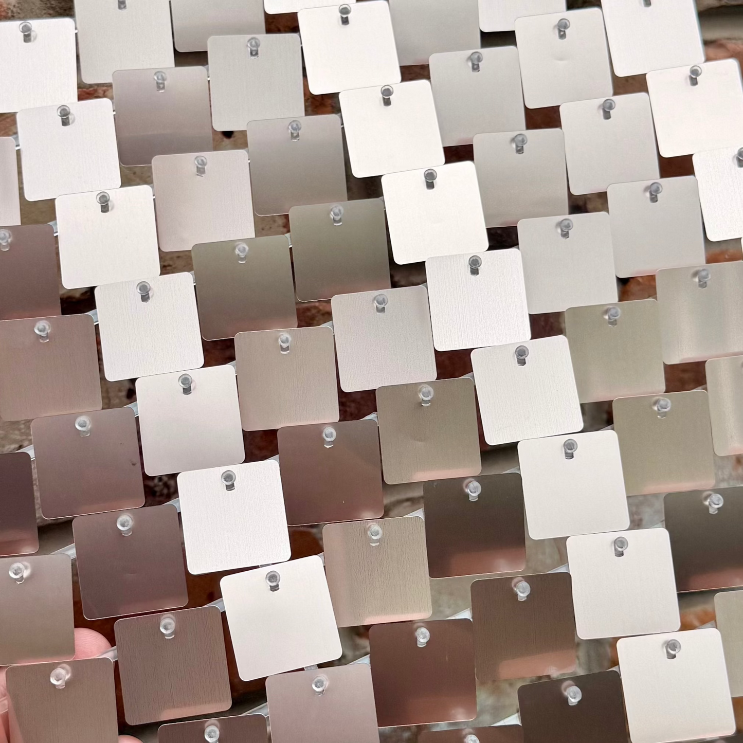 Nude Matte Sequin Wall