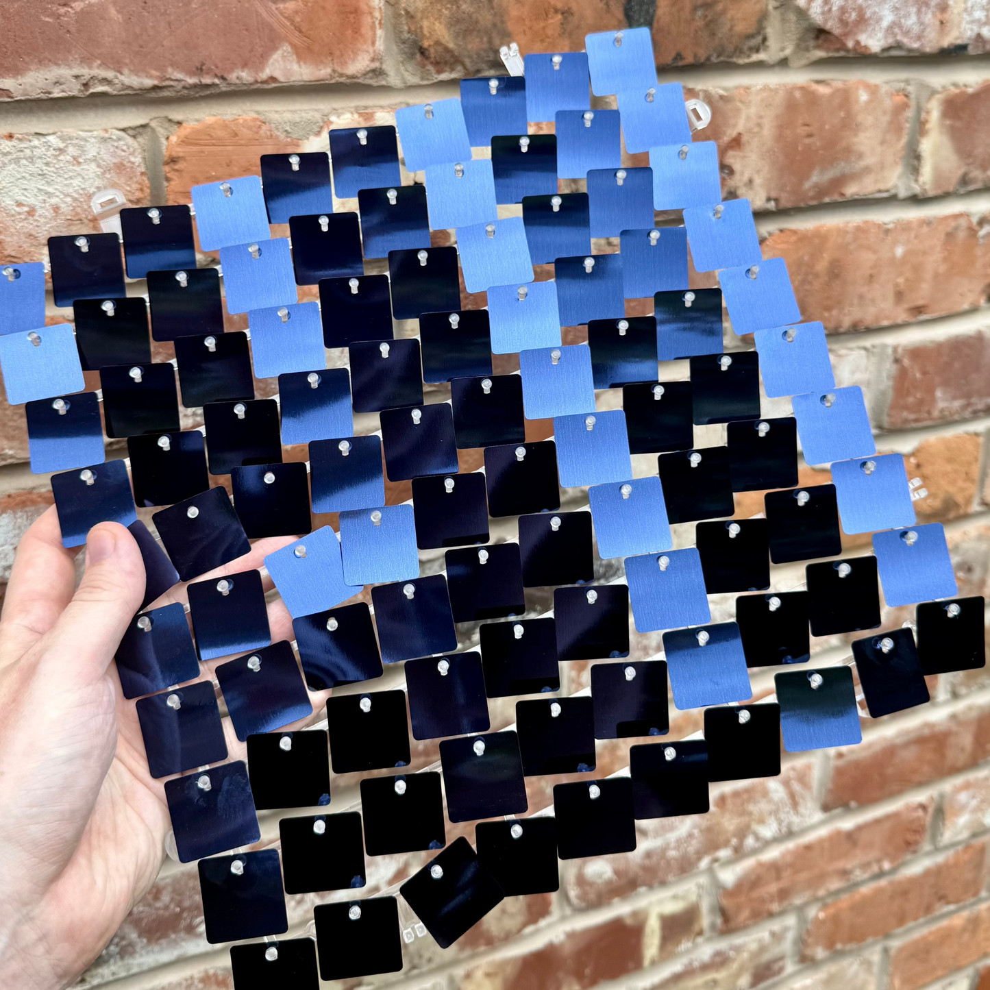 Navy Sequin Wall