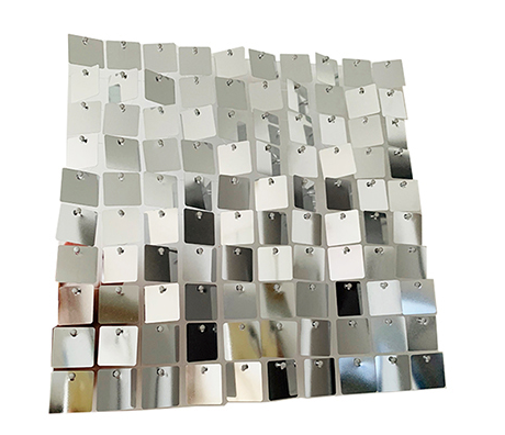 Silver Shiny Sequin Wall - In Stock