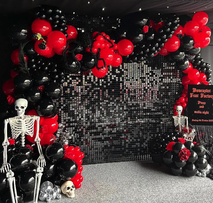 Black Shiny Sequin Wall
