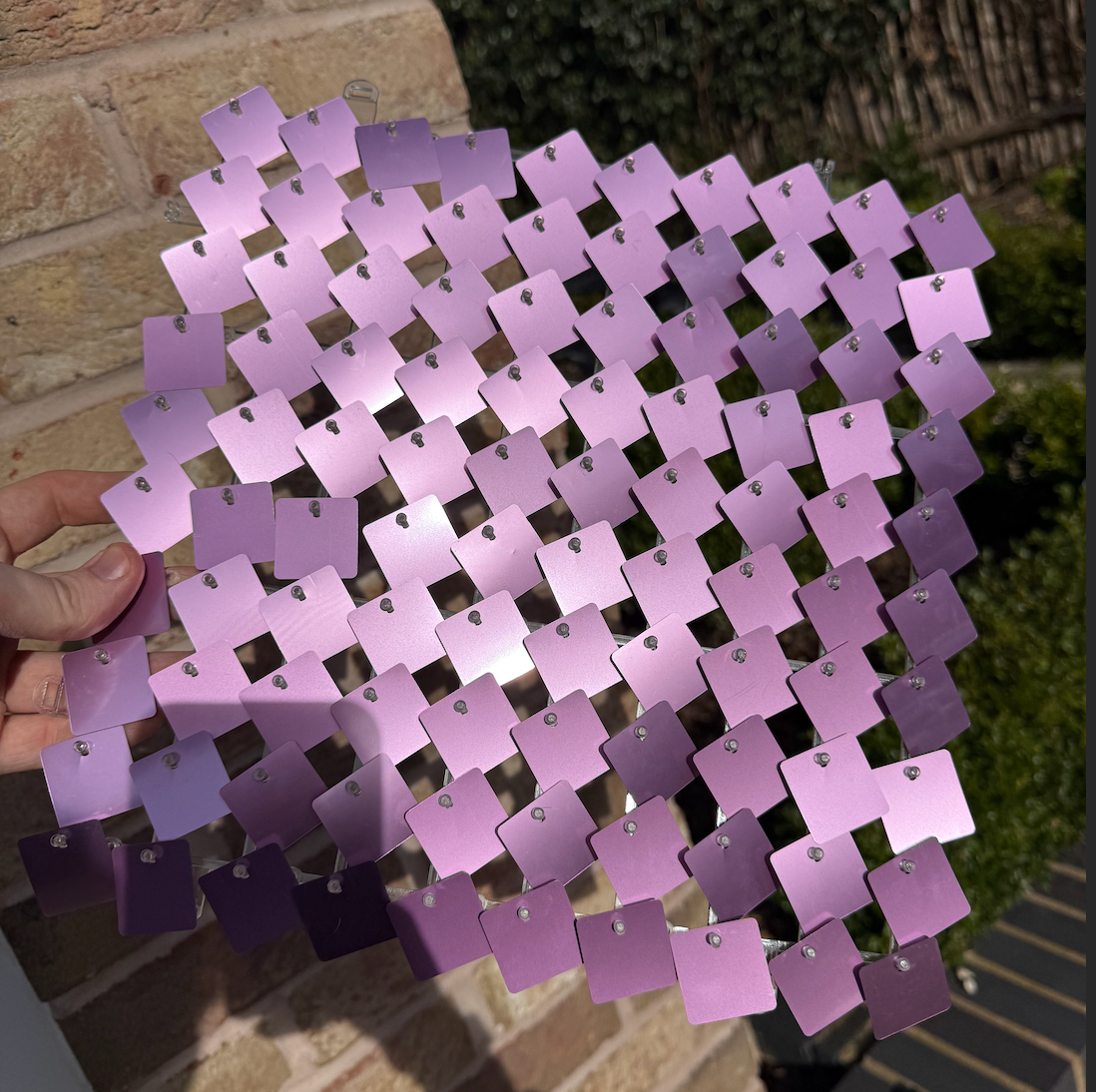Violet Matte Sequin Wall