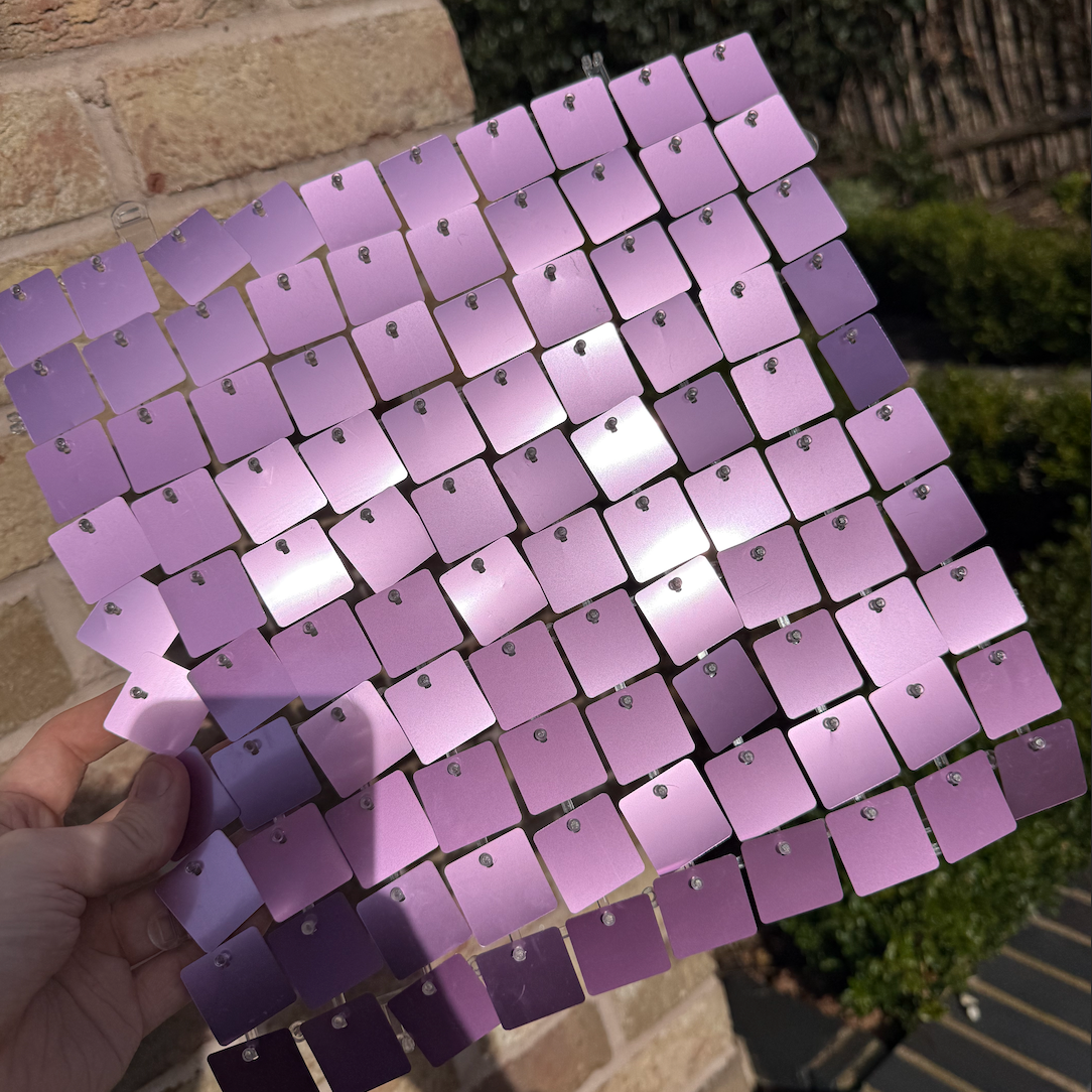 Violet Matte Sequin Wall