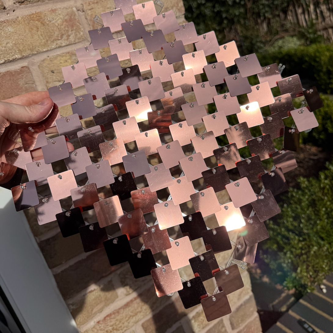 Mirror 'Rose Gold' Sequin Wall - 49 Panels