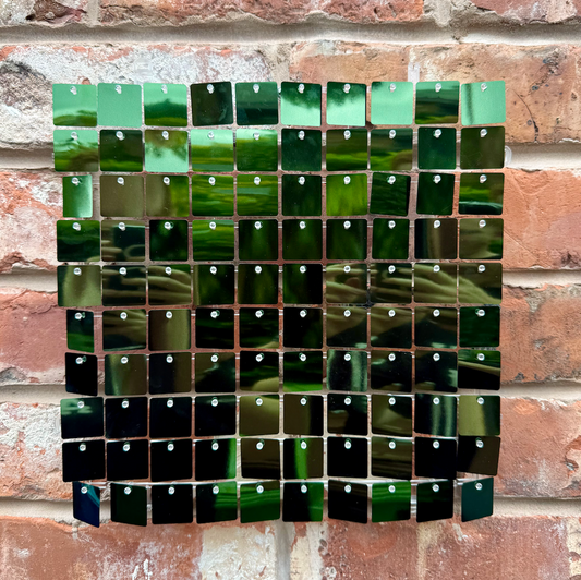 Racing Green Sequin Wall