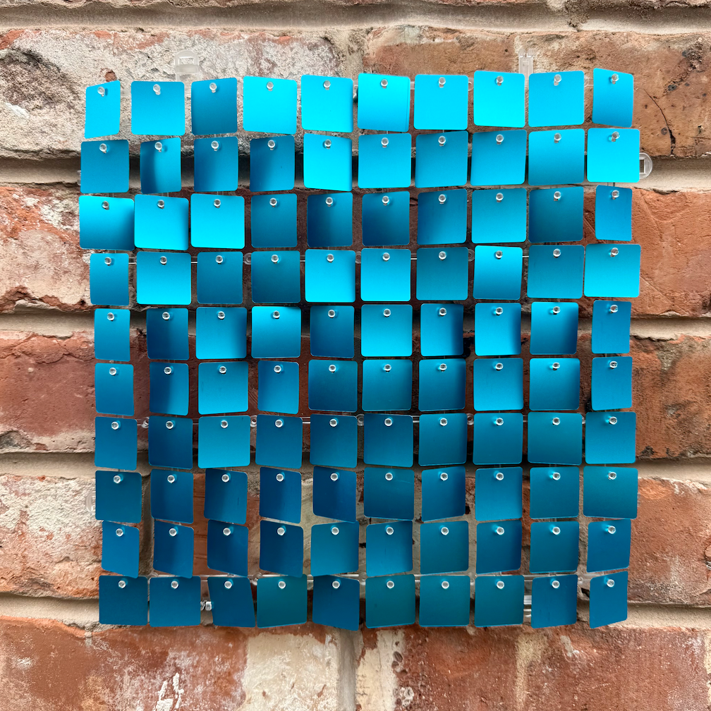 Aqua Blue Sequin Wall