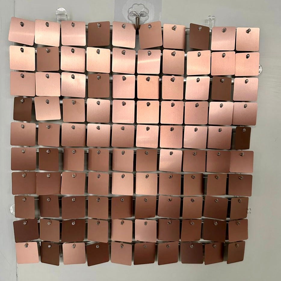 Chocolate Matte Sequin Wall