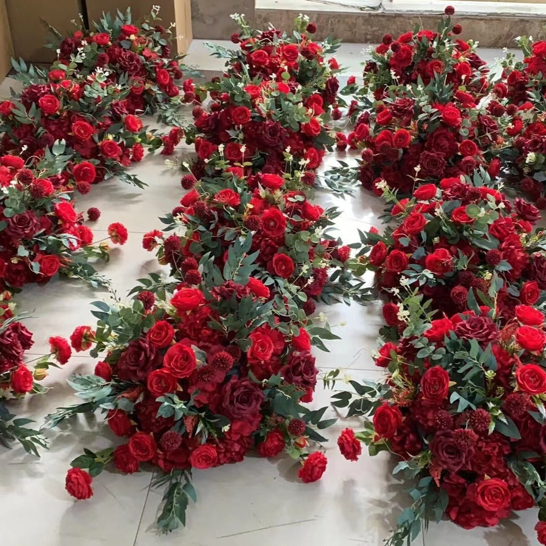 Red Rose Floral & Foliage Centrepiece