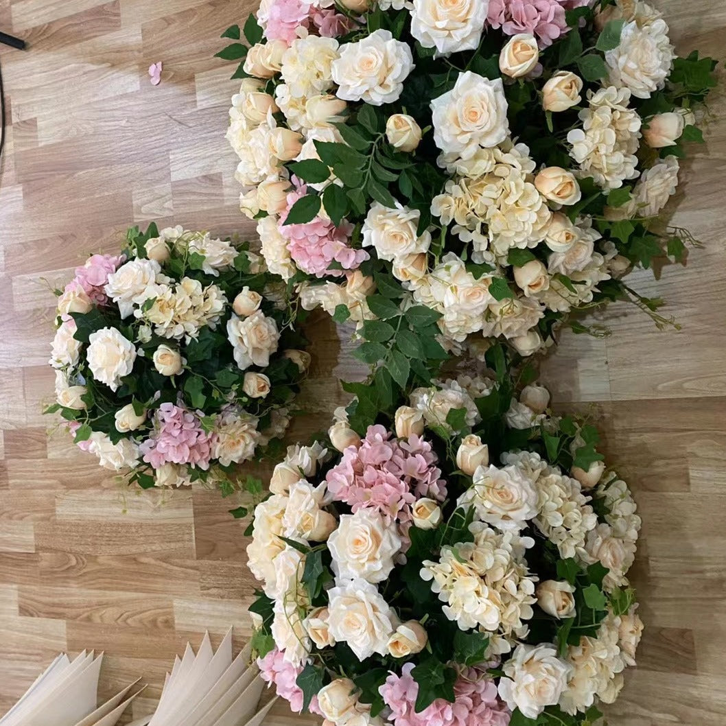Champagne Rose Floral & Foliage Centrepiece