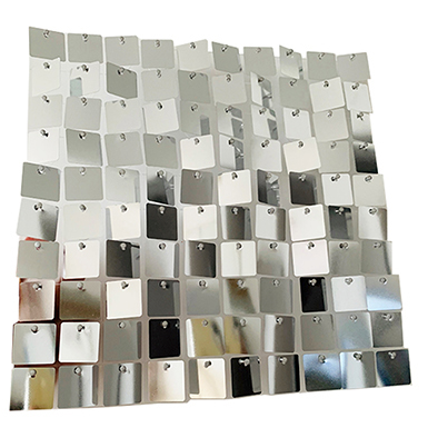 Silver Shiny Sequin Wall - 64 Panels