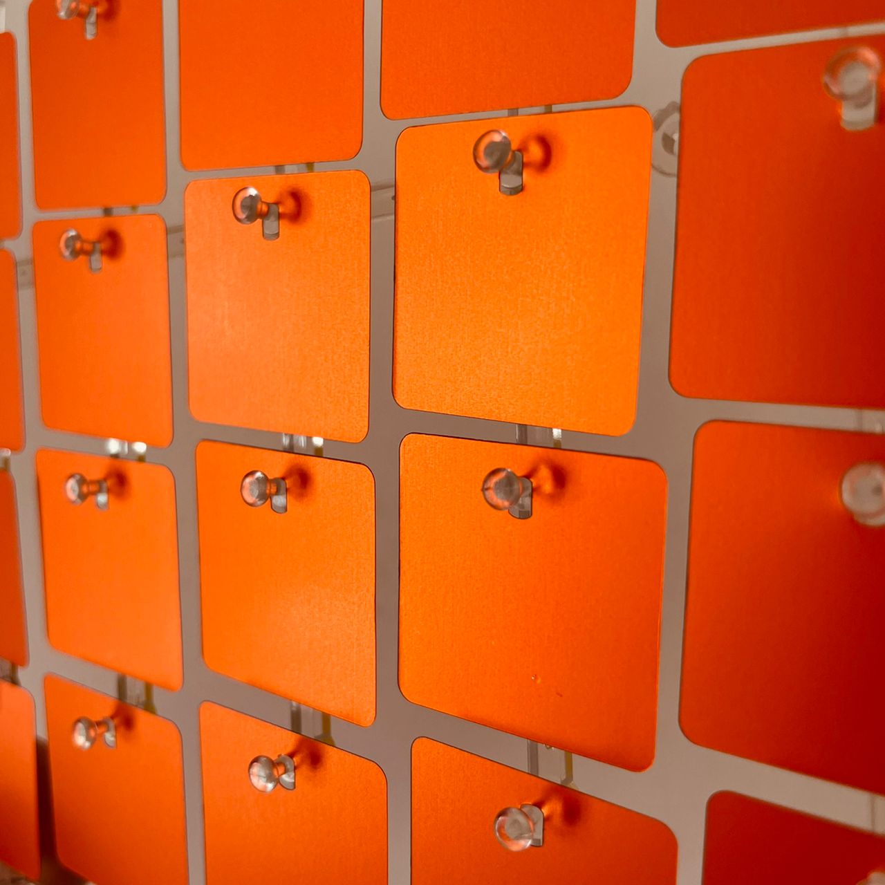 Matte Orange Sequin Wall