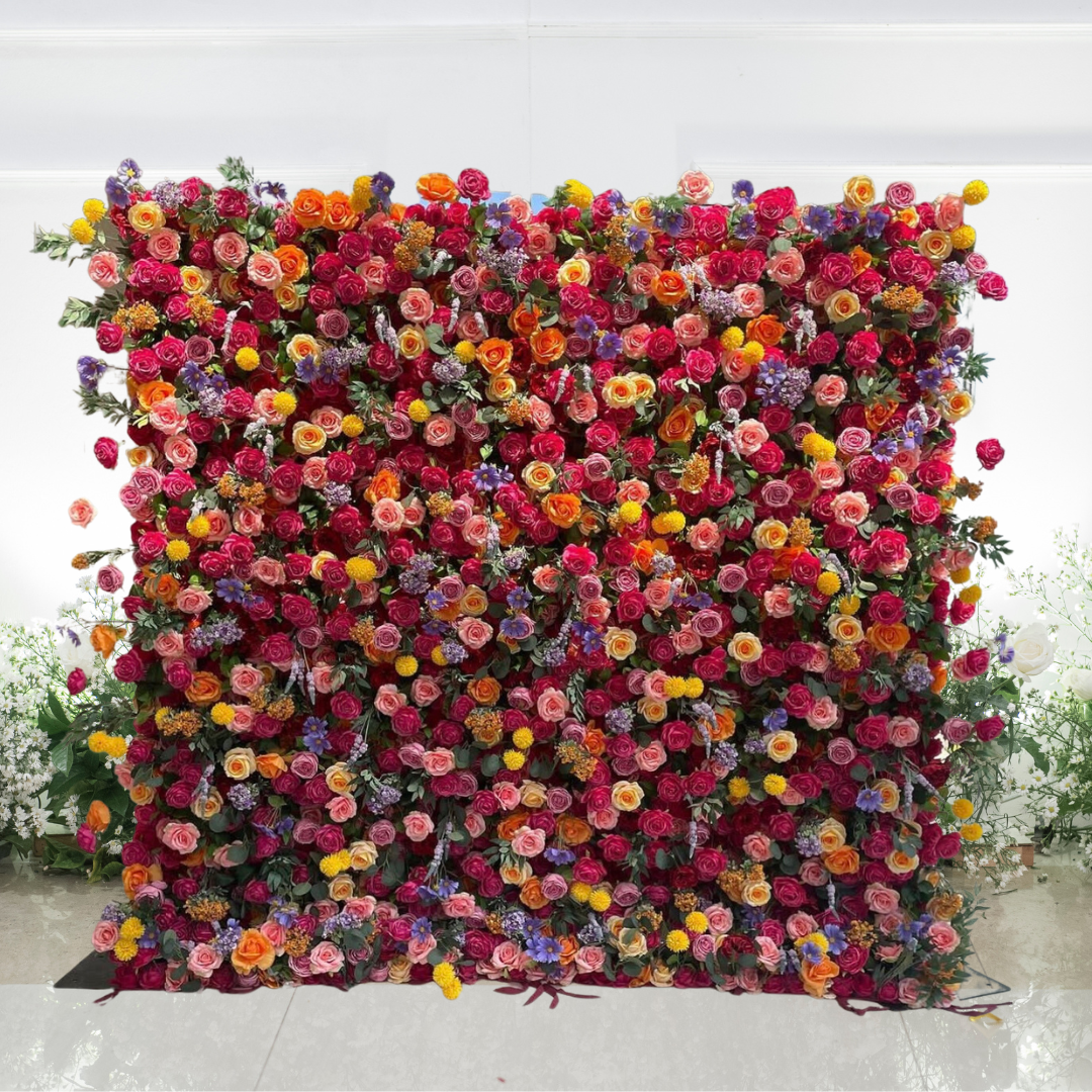 5D 'Camila' Luxury Flower Wall  - Cloth Backed