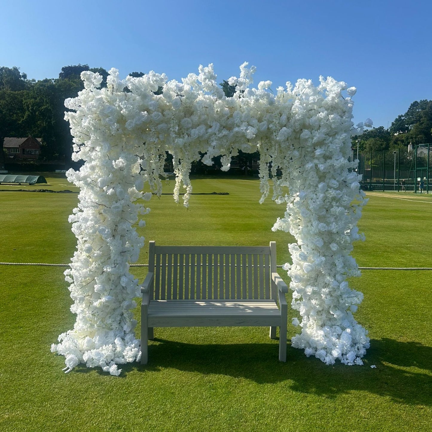 White Rose Floral Luxury Arch - 2.4m