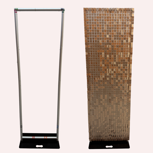 Mini Sequin Wall Backdrop Stand - Freestanding