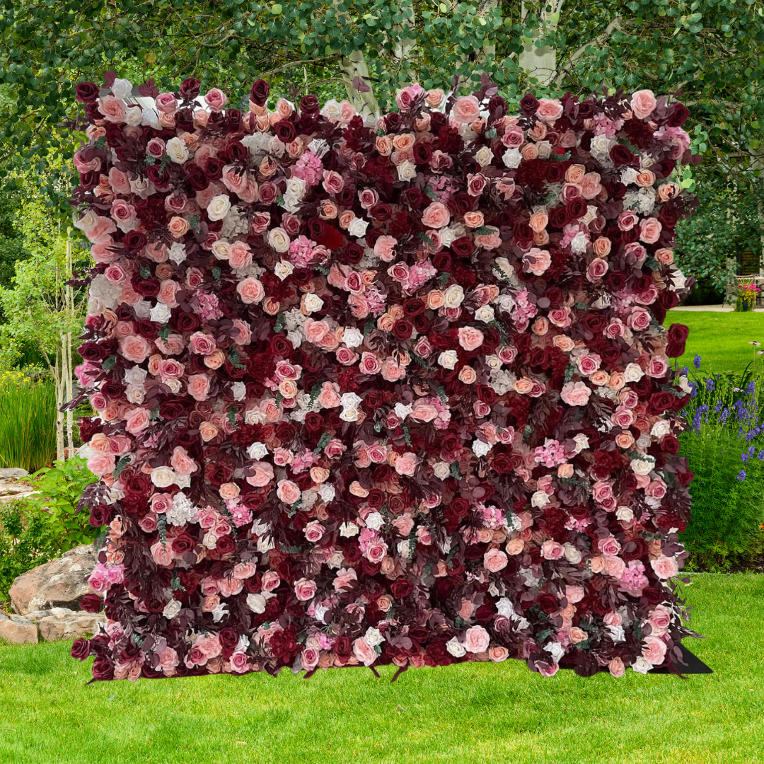 Luxury 5D 'Ava' Flower Wall  - Cloth Backed