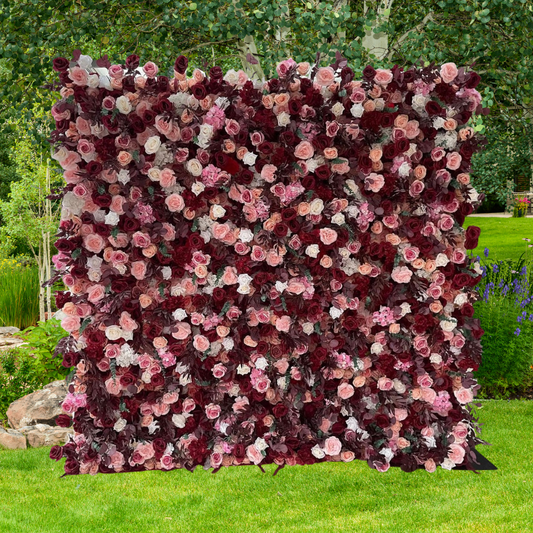 Luxury 5D 'Ava' Flower Wall  - Cloth Backed