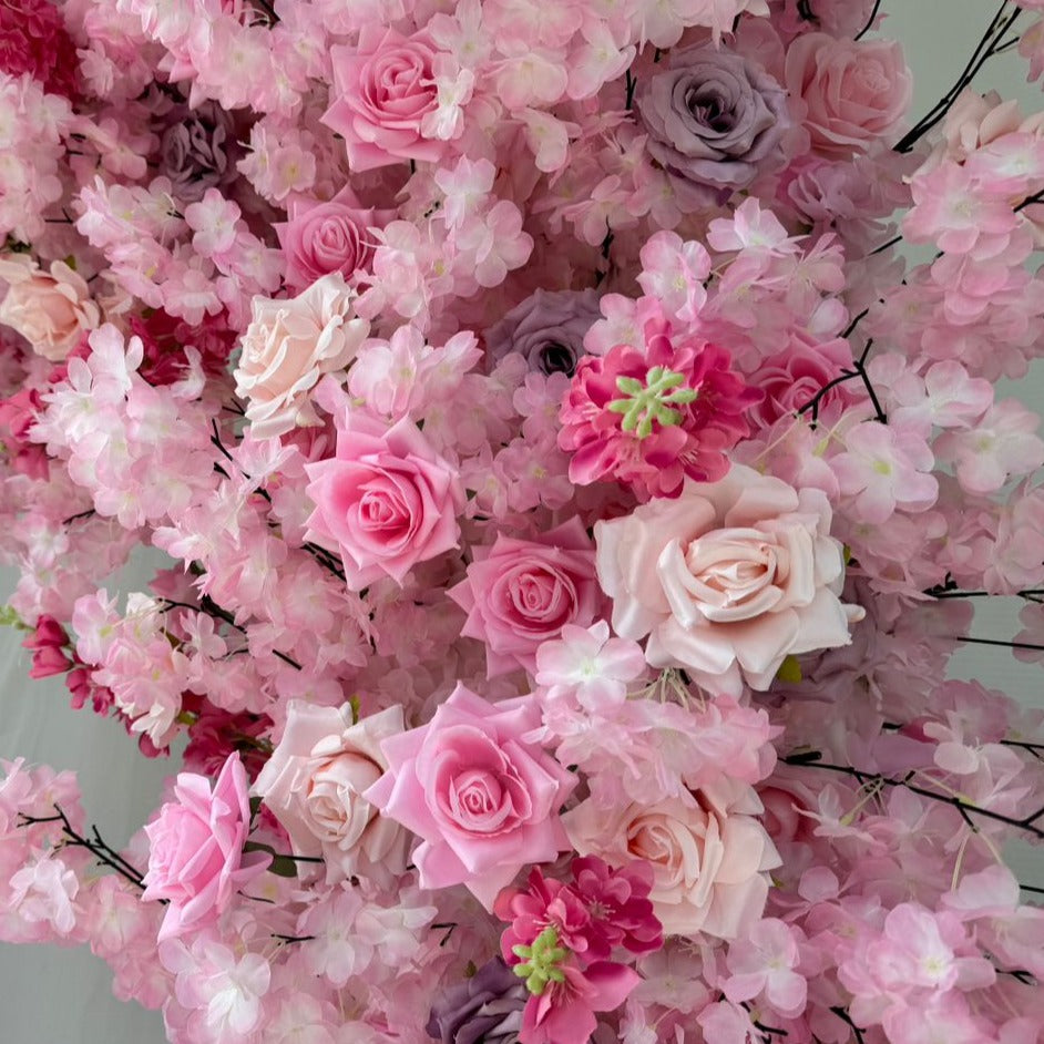 Pink Cherry Blossom Luxury Floral Arch - 2.4m