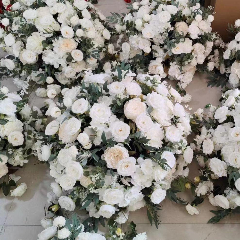 White Rose Floral & Foliage Centrepiece
