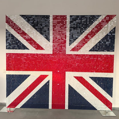 Union Jack Print Sequin Wall