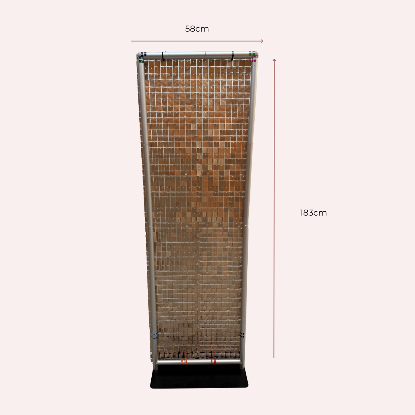 Mini Sequin Wall Backdrop Stand - Freestanding
