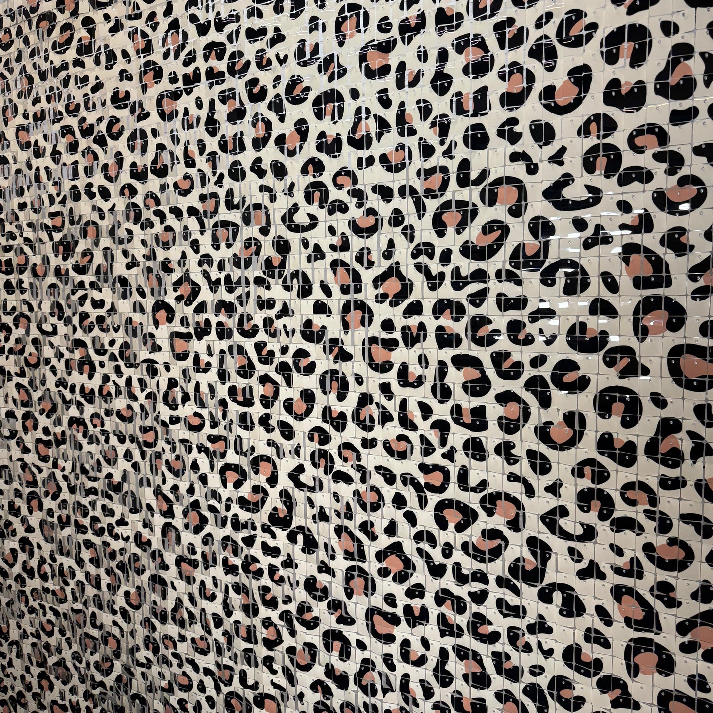 Leopard Print Sequin Wall