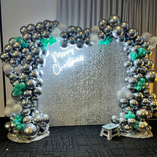 'Snow' White Sequin Wall