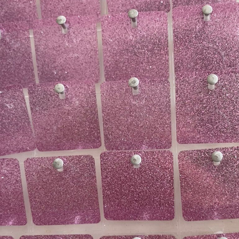 Glitter Matte Pink Sequin Wall