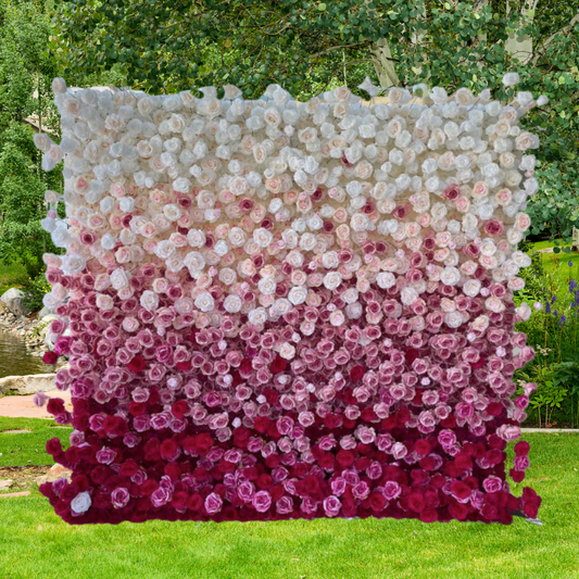 Luxury 5D 'Amelia' Flower Wall  - Cloth Backed
