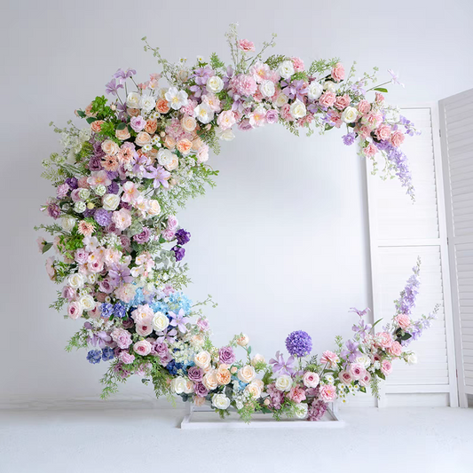 Garden Party Floral Moon Gate - 2.1m