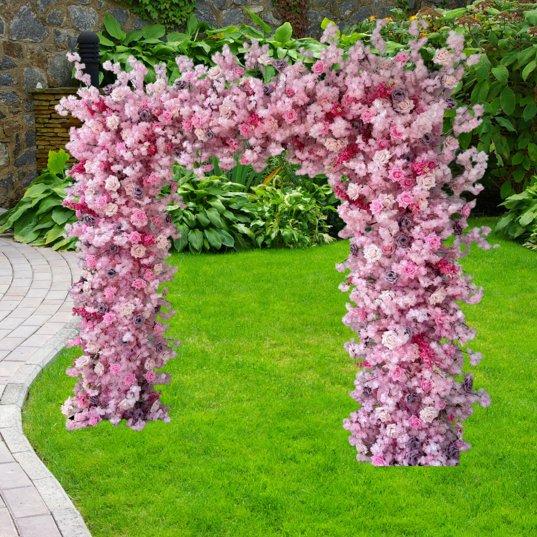 Pink Cherry Blossom Luxury Floral Arch - 2.4m