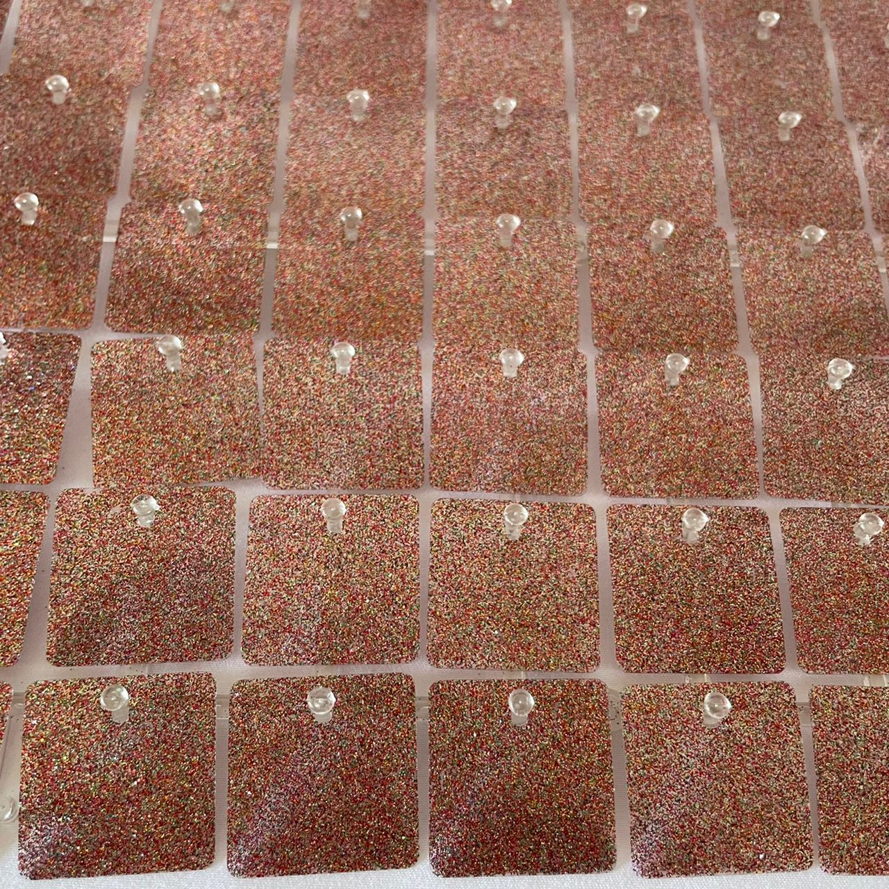 Glitter Matte Rose Gold Sequin Wall