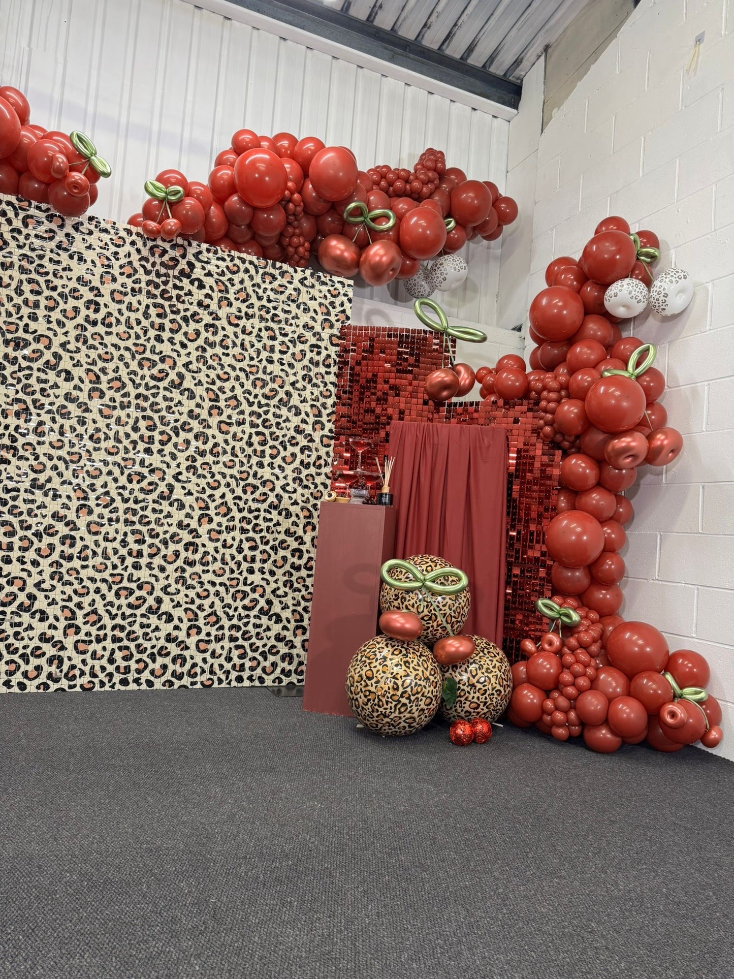 Leopard Print Sequin Wall