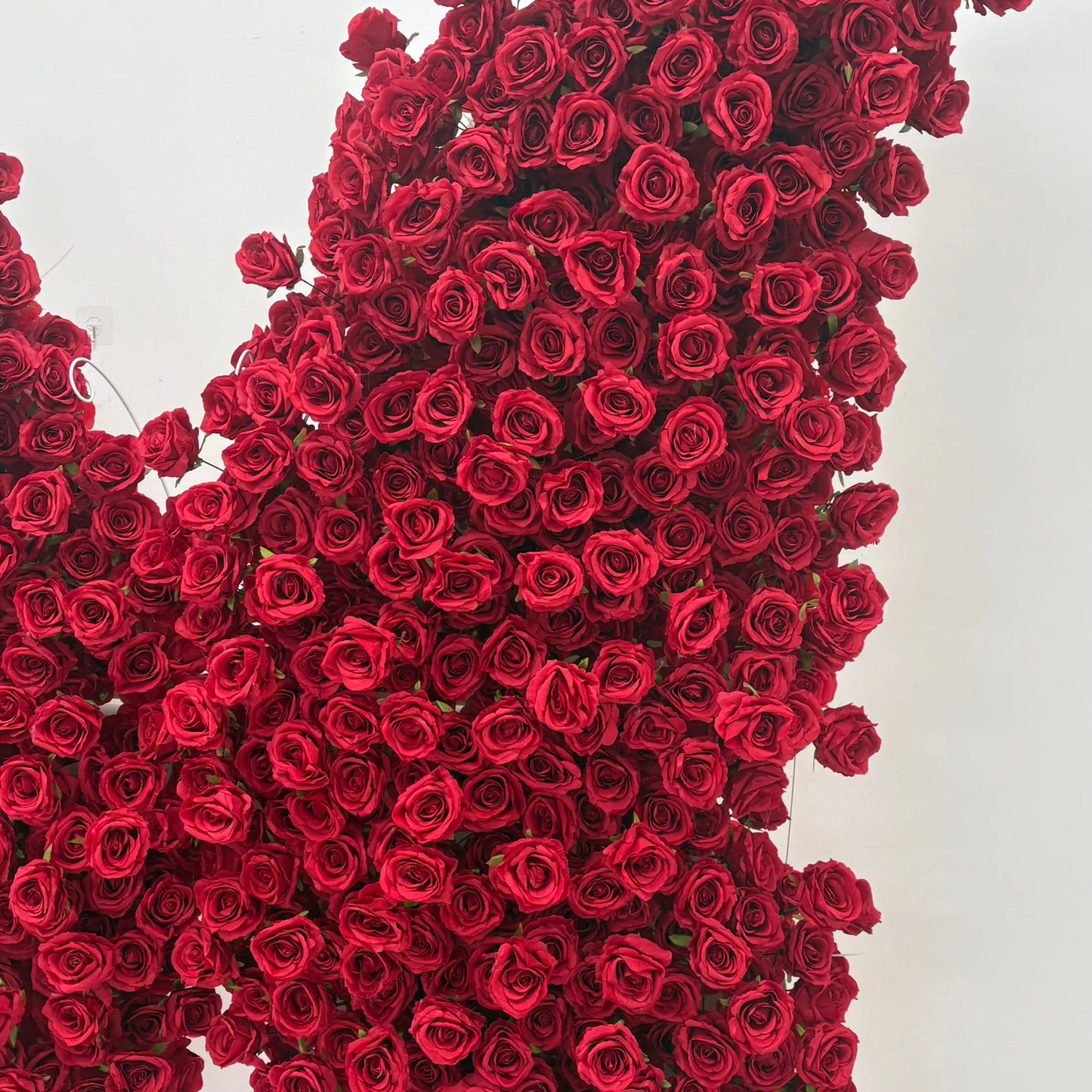 Red Rose Flower Wall Butterfly