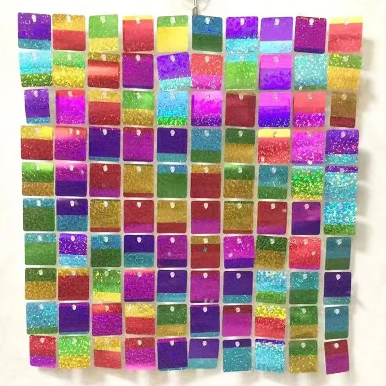 Rainbow Shiny Sequin Wall