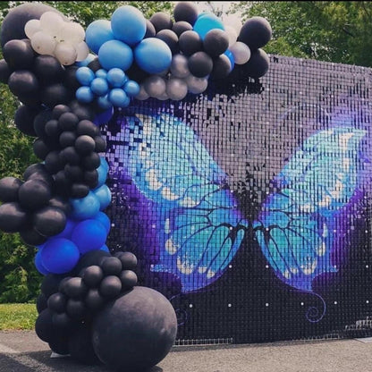 Custom UV printed Sequin Wall