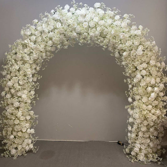 White Baby's-Breath Floral Luxury Arch - 2.4m