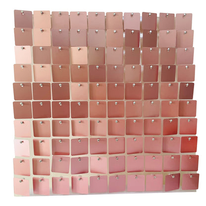 Blush Matte Pink Sequin Wall - In Stock