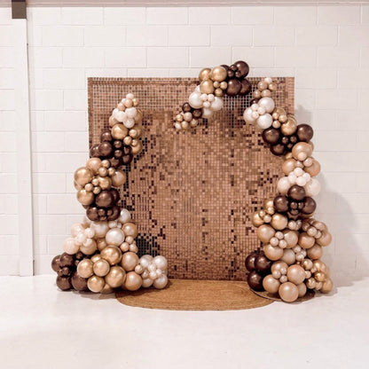 Chocolate Matte Sequin Wall