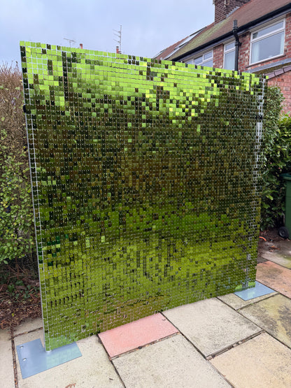 Spring Lime Shiny Sequin Wall - 49 Panels