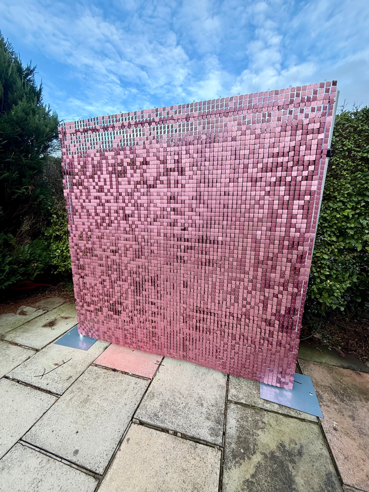 Dusty Rose Sequin Wall - 49 Panels