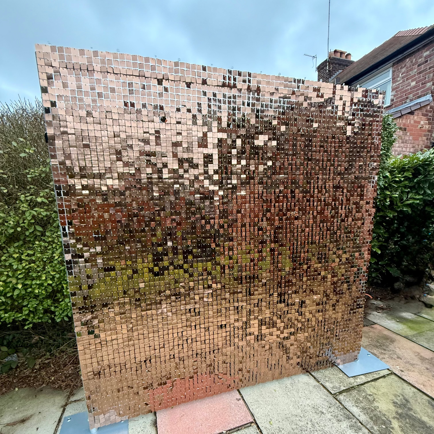 Sunset Bronze Sequin Wall