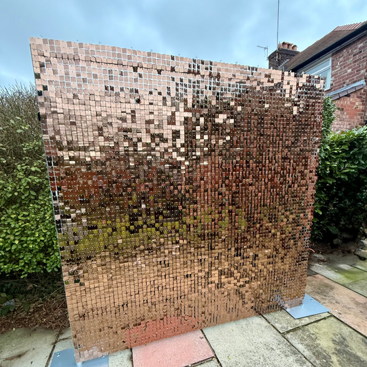 Sunset Bronze Sequin Wall