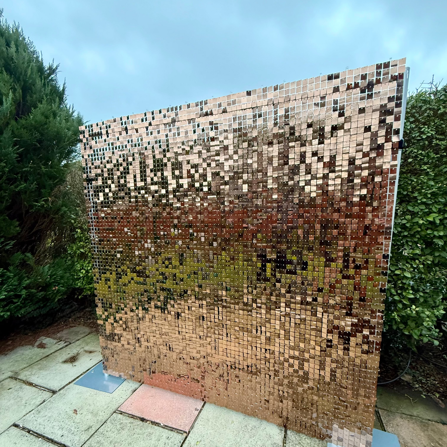 Sunset Bronze Sequin Wall
